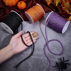 3 Rolls 3 Colors Polyester Braided Cord&nbsp;OCOR-PH0006-31A