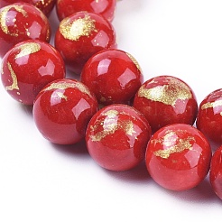 Natural Mashan Jade Beads Strands&nbsp;G-F670-A14-10mm