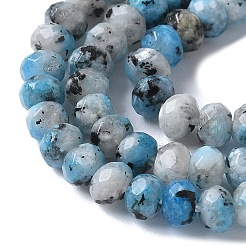 Dyed Natural Sesame Jasper Rondelle Beads Strands&nbsp;G-E316-2x4mm-A01