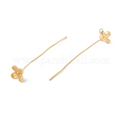 Brass Flower Head Pins&nbsp;FIND-B009-05G