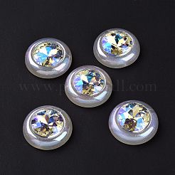 Rainbow Iridescent Plating Acrylic Cabochons&nbsp;OACR-E011-02