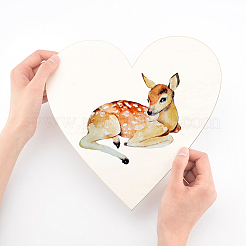 Unfinished Wood Heart Cutout Shape&nbsp;WOOD-WH0101-37B