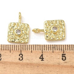Rack Plating Brass Cubic Zirconia Pendants&nbsp;KK-K392-05G