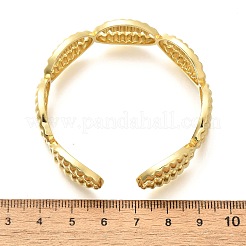 Brass Cuff Bangles for Women&nbsp;BJEW-U018-02G
