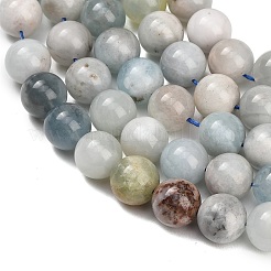 Natural Aquamarine Beads Strands&nbsp;GG-CBA1CAF-A02-12mm