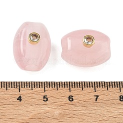 Natural Rose Quartz European Beads&nbsp;GG-CBA105B-02F-G