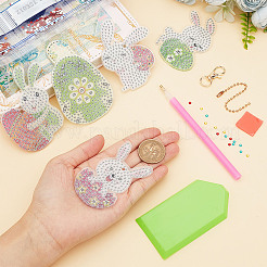 DIY Easter Theme Keychain Diamond Painting Kits&nbsp;DIY-SC0020-22