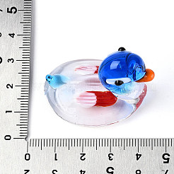 Handmade Lampwork Duck Display Decorations&nbsp;LAMP-T025-14C