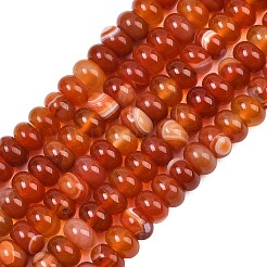 Natural Red Agate Beads Strands&nbsp;GG-CBAD029-B02-5x8mm