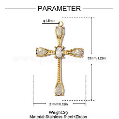 304 Stainless Steel Pendants&nbsp;STAS-OY014-71G-1