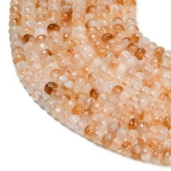 Heated Natural Citrine Beads Strands&nbsp;GG-CBA41EF-A01-6x4mm