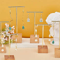 6Pcs 3 Sizes Iron T Bar Earring Display Stands&nbsp;EDIS-FG0001-77