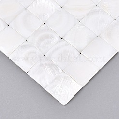 Natural Freshwater Shell Mosaic Tiles Cabochons&nbsp;SHEL-Q029-06