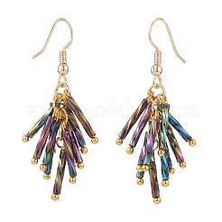 Glass Twisted Bugle Cluster Earrings Sets for Women&nbsp;EJEW-JE05059