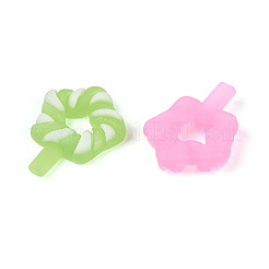 Luminous & Frosted Transparent Resin Cabochons&nbsp;RESI-T026-10M