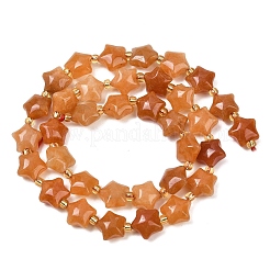 Natural Red Aventurine Beads Strands&nbsp;G-Z080-A22-10mm
