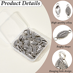 90Pcs Tibetan Style Alloy Sport Ball Connector Charms&nbsp;FIND-SC0023-16