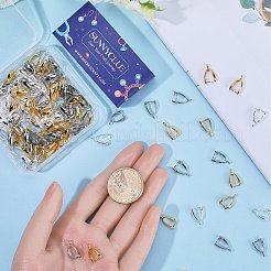 120Pcs 3 Colors Grade AA Brass Ice Pick Pinch Bails for Pendant Making&nbsp;KK-SC0005-19