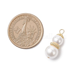 White Round Shell Pearl Pendants&nbsp;PALLOY-JF04378