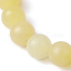 8.5mm Round Natural Topaz Jade Beaded Stretch Bracelets for Women Men&nbsp;BJEW-JB10512
