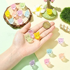 30Pcs 6 Colors Luminous Resin Fox Display Decoration&nbsp;CRES-CJ0001-81