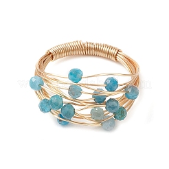 Natural Apatite Finger Rings&nbsp;RJEW-TA00221-01