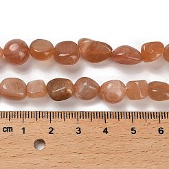 Natural Peach Moonstone Beads Strands&nbsp;G-P497-01E-69B