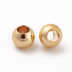 Brass Spacer Beads&nbsp;X-KK-T016-17G