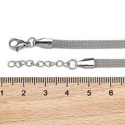 Tarnish Resistant Stainless Steel Network Chains/Mesh Bracelets Bracelets&nbsp;BJEW-I274-13S