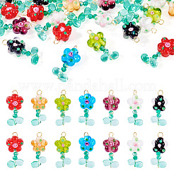 20 Pcs Random Color Glass Pendants
&nbsp;PALLOY-TA00219