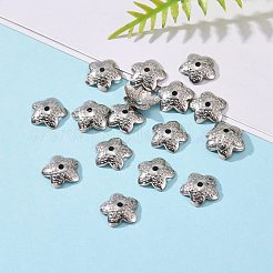 Tarnish Resistant 5-Petal 304 Stainless Steel Flower Bead Caps&nbsp;STAS-E083-03P