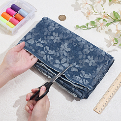 Flower Pattern Polycotton Fabrics&nbsp;DIY-WH0128-16