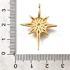 Brass Micro Pave Cubic Zirconia Pendants&nbsp;KK-U055-15G