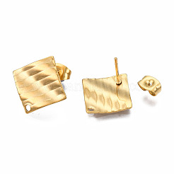 304 Stainless Steel Stud Earring Findings&nbsp;STAS-S080-059G-NR