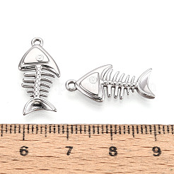 304 Stainless Steel Fishbone Pendants&nbsp;STAS-T069-07P