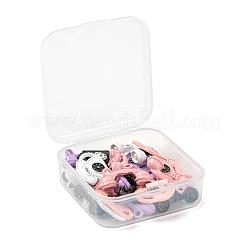 32Pcs 8 Style Spray Painted Alloy Pendants&nbsp;FIND-LS0001-53