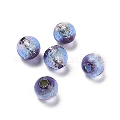 Handmade Silver Foil Glass Beads&nbsp;LAMP-A001-G02-10mm