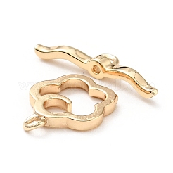 Rack Plating Brass Toggle Clasps&nbsp;KK-E034-12LG