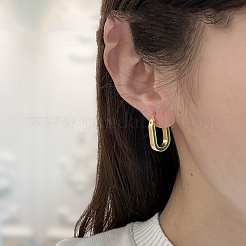 Brass Enamel Hoop Earrings&nbsp;WG72E93-01