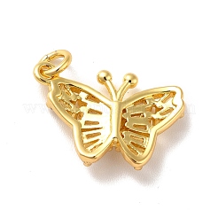 Rack Plating Brass Micro Pave Cubic Zirconia Pendants&nbsp;KK-I688-11G