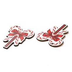 Single Face Christmas Printed Wood Big Pendants&nbsp;WOOD-D025-32