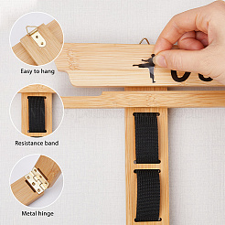 Wood Taekwondo Belt Storage Display Risers with Elastic Cord&nbsp;ODIS-WH0038-328