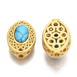 4-Hole Synthetic Turquoise Beads&nbsp;KK-S310-39A