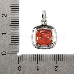 925 Sterling Silver Pave Cubic Zirconia Pendants&nbsp;STER-C015-01A-01
