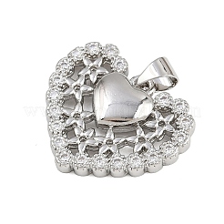 Brass Micro Pave Cubic Zirconia Pendants&nbsp;KK-A269-07P