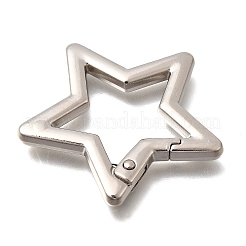 Zinc Alloy Spring Gate Rings&nbsp;FIND-H050-01B-P