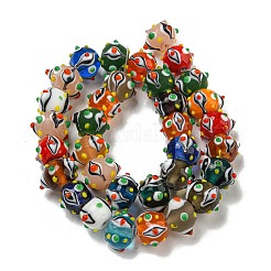 Handmade Lampwork Beads Strands&nbsp;LAMP-N025-05A