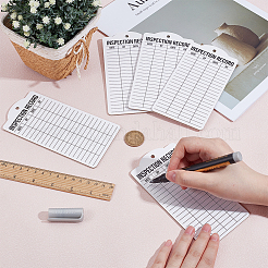 Double Sided Paper Daily Inspection Safety Record Label Tags with Hanging Hole&nbsp;DIY-WH0723-033B