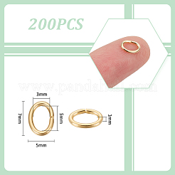 200Pcs 304 Stainless Steel Open Jump Rings&nbsp;FIND-UN0003-84