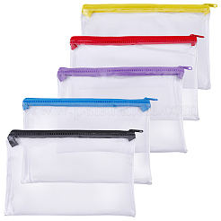 5Pcs 5 Colors PVC Pen Bag&nbsp;ABAG-GF0001-56